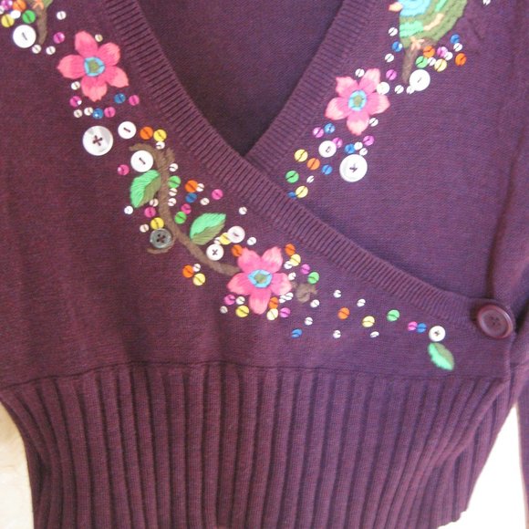 Donna Karan wrap knit sweater - Picture 4 of 8